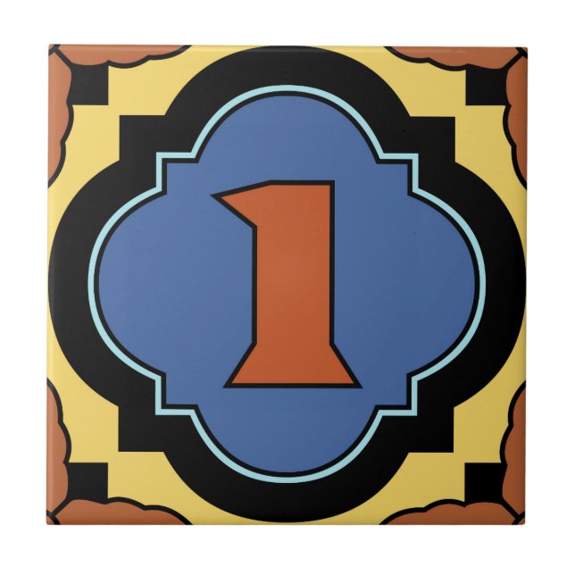 Catalina Island Number Address Tile 1 (Front)
