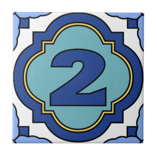 Catalina Island Number Address Tile 2