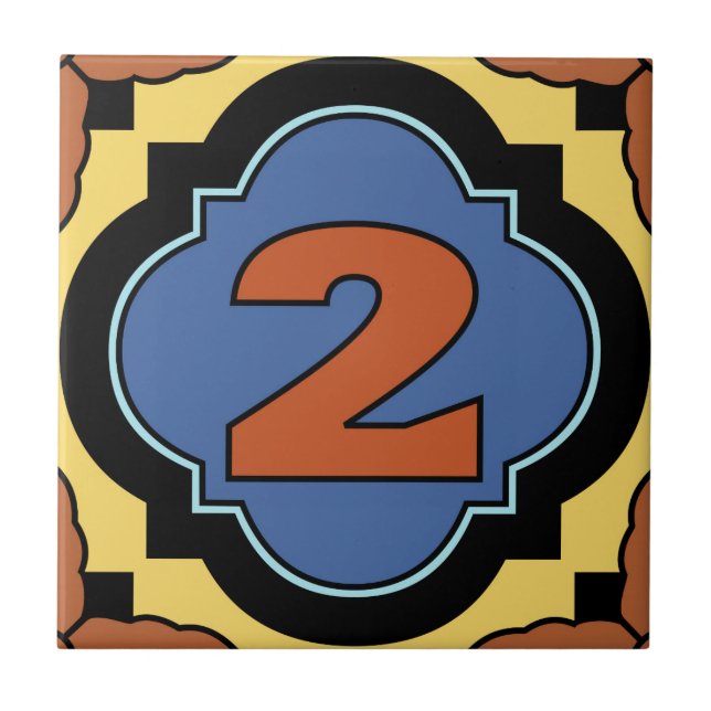 Catalina Island Number Address Tile 2 (Front)