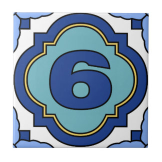 Catalina Island Number Address Tile 6