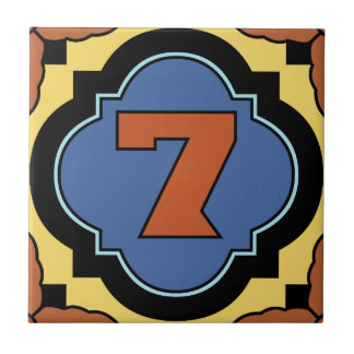 Catalina Island Number Address Tile 7