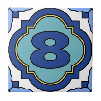 Catalina Island Number Address Tile 8