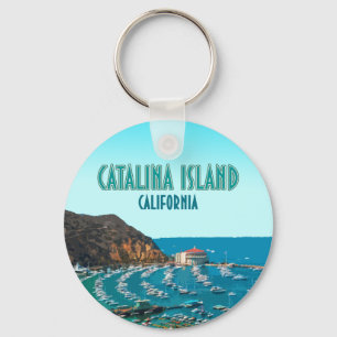 Catalina Island Santa Catalina California Vintage Keychain