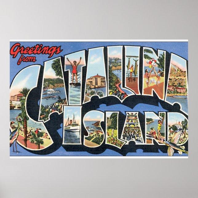 Catalina Island_Vintage Travel Poster Artwork (Front)