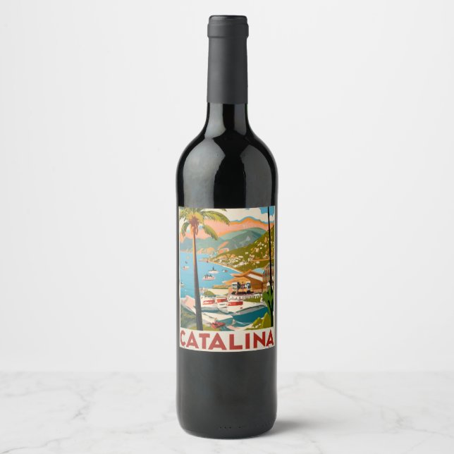 Catalina Island Wine Label (Front)