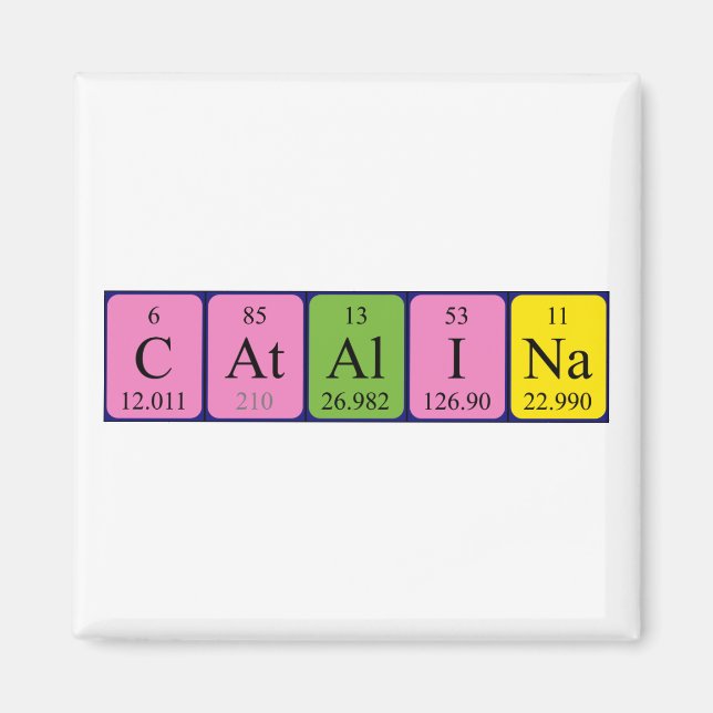 Catalina periodic table name magnet (Front)