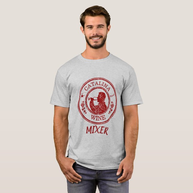 Catalina Wine Mixer Helicopter Expo Satire T-shirt (Front Full)