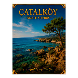 Catalkoy North Cyprus Coastal Nature Memory Poster
