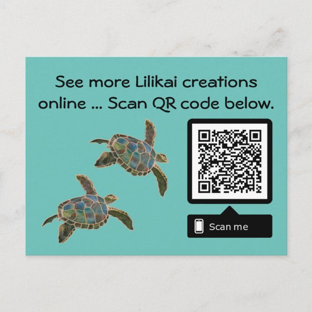 Catalogue Card - Lilikai Turtle (Front)