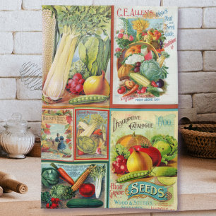 Catalogue vintage de semences Montage Serviette de