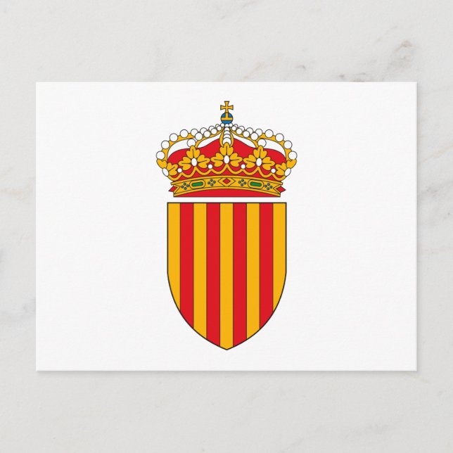 Catalonia Coat of Arms Postcard (Front)