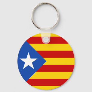 Catalonia Estrellada Flag Keychain