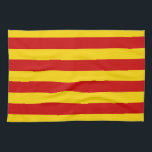 Catalonia Flag & Catalan - La Senyera fashion Kitchen Towel<br><div class="desc">Kitchen Towels: Catalonia & Catalan flag "official version" = La Senyera - love my country, fashion, travel, holiday, national patriots / sports fans</div>
