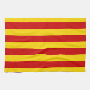 Catalonia Flag & Catalan - La Senyera fashion Kitchen Towel