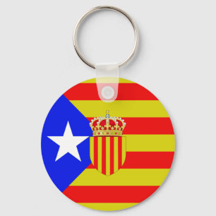 Catalonia flag keychain