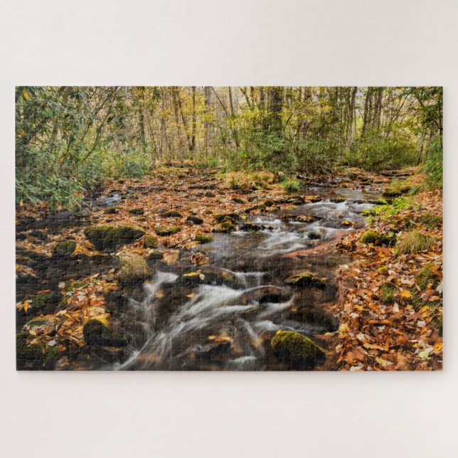 Cataloochee Creek NC Great Smoky Mountains Jigsaw Puzzle (Horizontal)