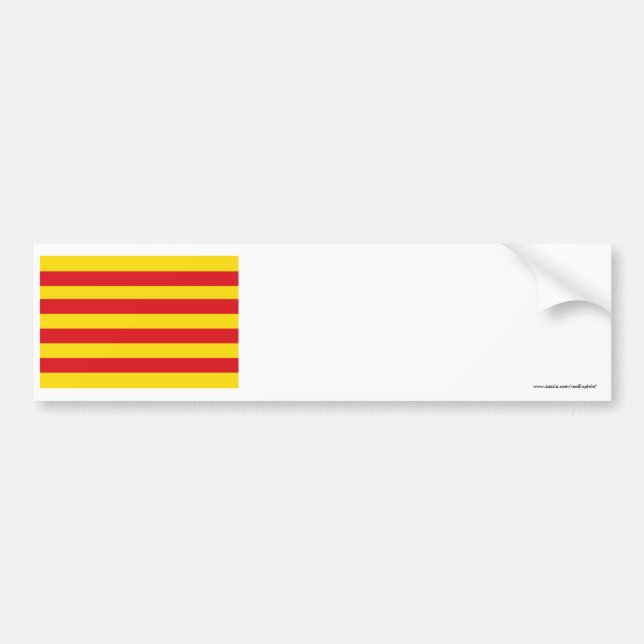 Cataluña flag bumper sticker (Front)
