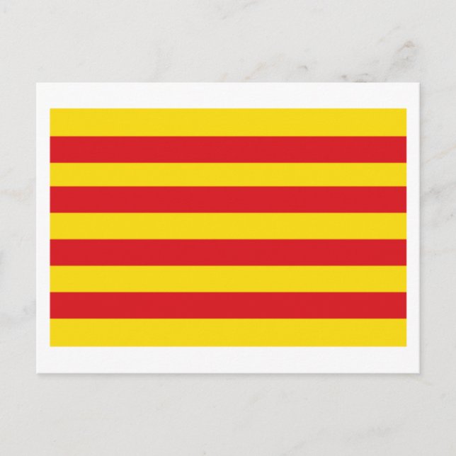 Cataluña flag postcard (Front)