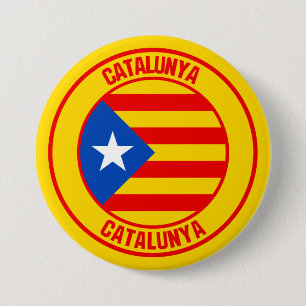 Catalunya Round Emblem 3 Inch Round Button