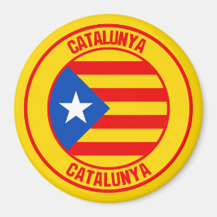 Catalunya Round Emblem Magnet