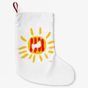 Catalunya Sun ,Patriotic Symbo Christmas Stocking