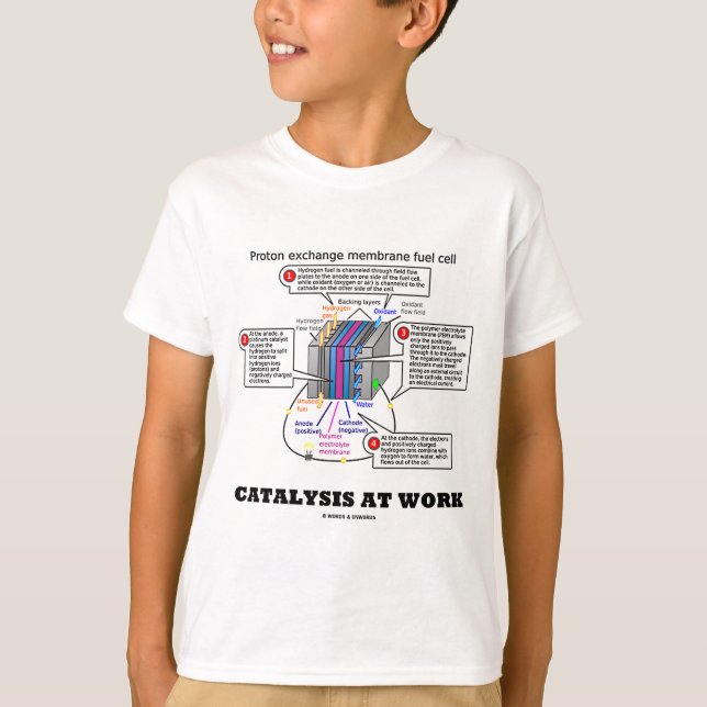 Catalysis At Work (Proton Exchange Membrane Fuel) T-Shirt (Front)