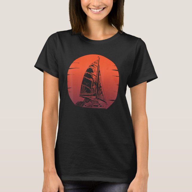 Catamaran Boat Sailing 5 T-Shirt (Front)
