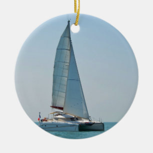 Catamaran Clara Ceramic Ornament