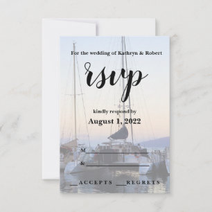 Catamaran dans le port de Lahaina Mariage RSVP