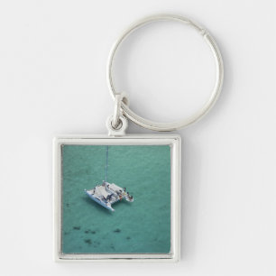 Catamaran, Mamanuca Islands, Fiji, South Pacific Keychain