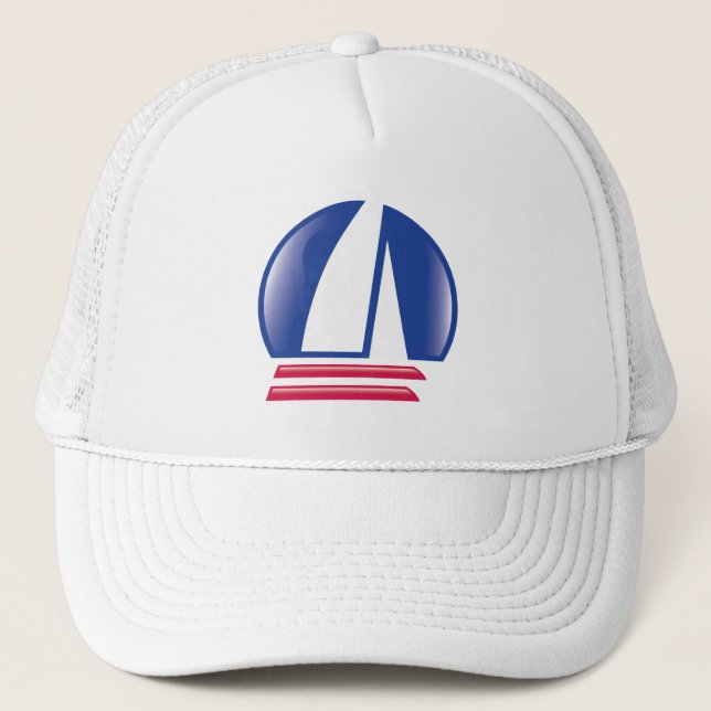 Catamaran Sailing_Pontoon Racing_Blue Moon Trucker Hat (Front)