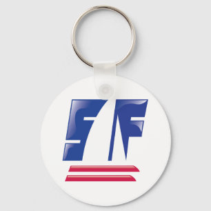 Catamaran Sailing_Pontoon Racing_S.F. Bay Boating Keychain