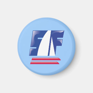 Catamaran Sailing_Pontoon Racing_S.F. Bay Boating Magnet