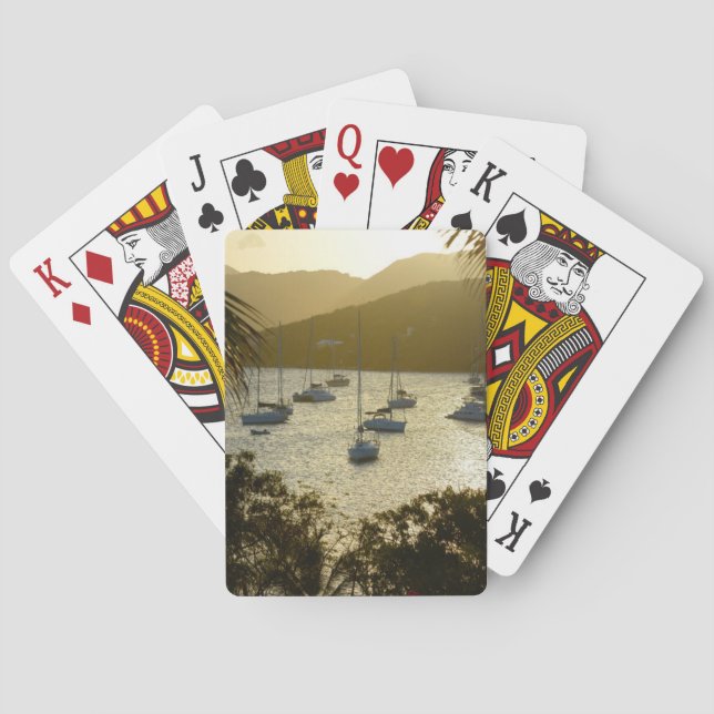 Catamarans and sailboats playing cards (Back)