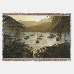 Catamarans and sailboats throw blanket