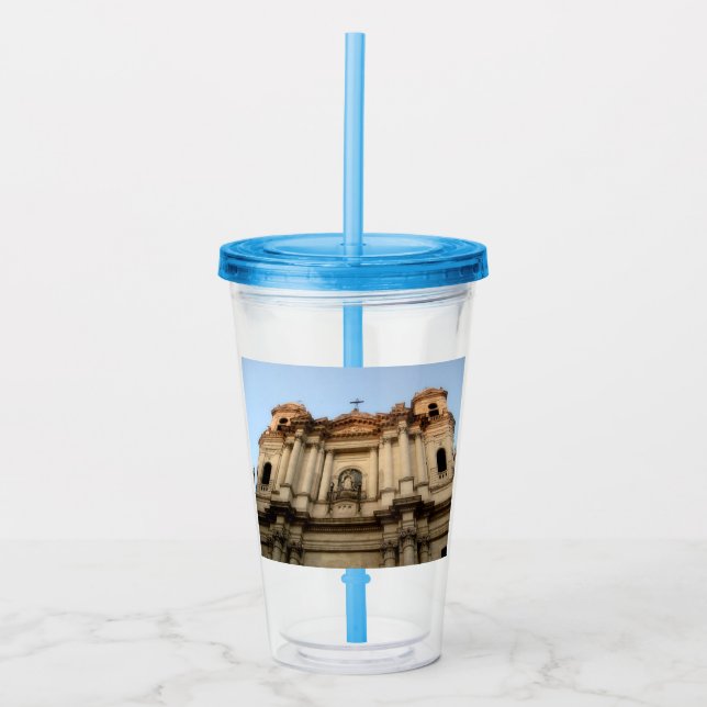 Catania Italy Cathedral Acrylic Tumbler (Front)