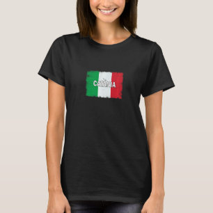Catania  Italy  City With Italian Flag T-Shirt