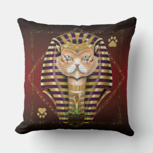 CATankhaMEOW Throw Pillow