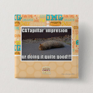 CATapillar 2 Inch Square Button