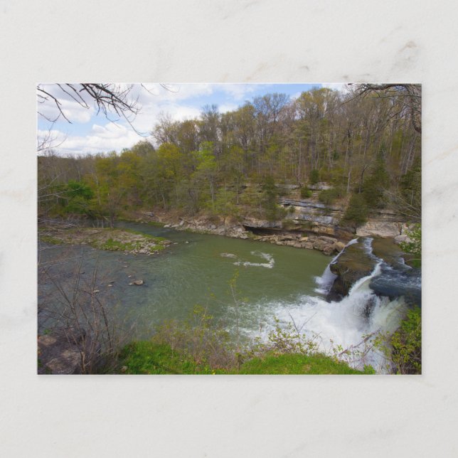 Cataract Falls, Upper Falls, Indiana Postcard (Front)