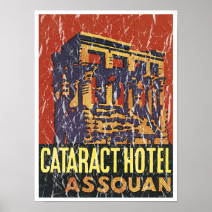 Cataract Hotel - distressed Poster
