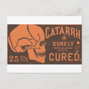 Catarrh Skull Postcard