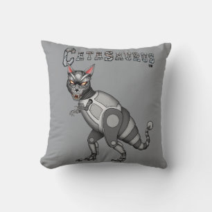 Catasaurus Throw Pillow