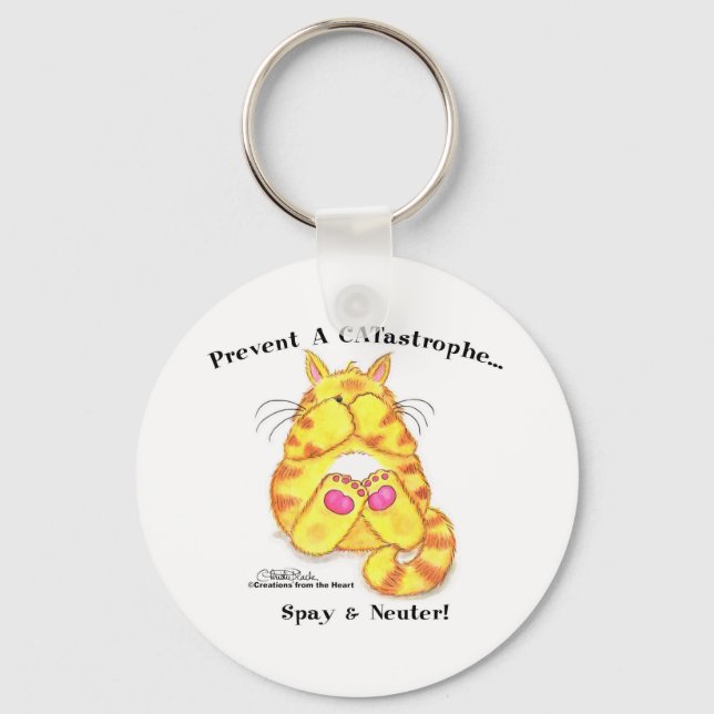 CATastrophe Keychain (Front)