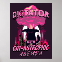 Catastrophic Funny Angry Cat Quote