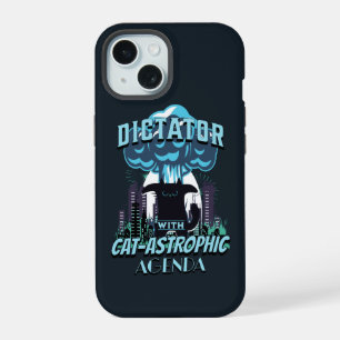 Catastrophic Funny Cat Design iPhone 15 Case
