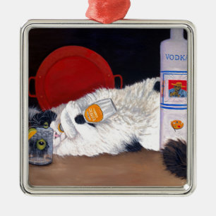 Catatonic Metal Ornament