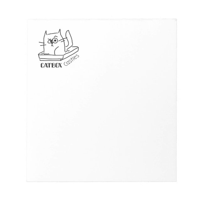Catbox Castles Notepad (Small) (Front)