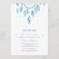 Catch A Dream Blue Invitation