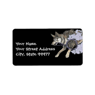 Catch a Dream, Dreamcatcher Wolf~ adress labels
